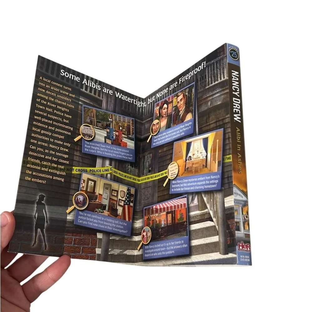 Nancy Drew Special Edition Alibi in Ashes #25 PC CD-ROM Computer Mystery Game